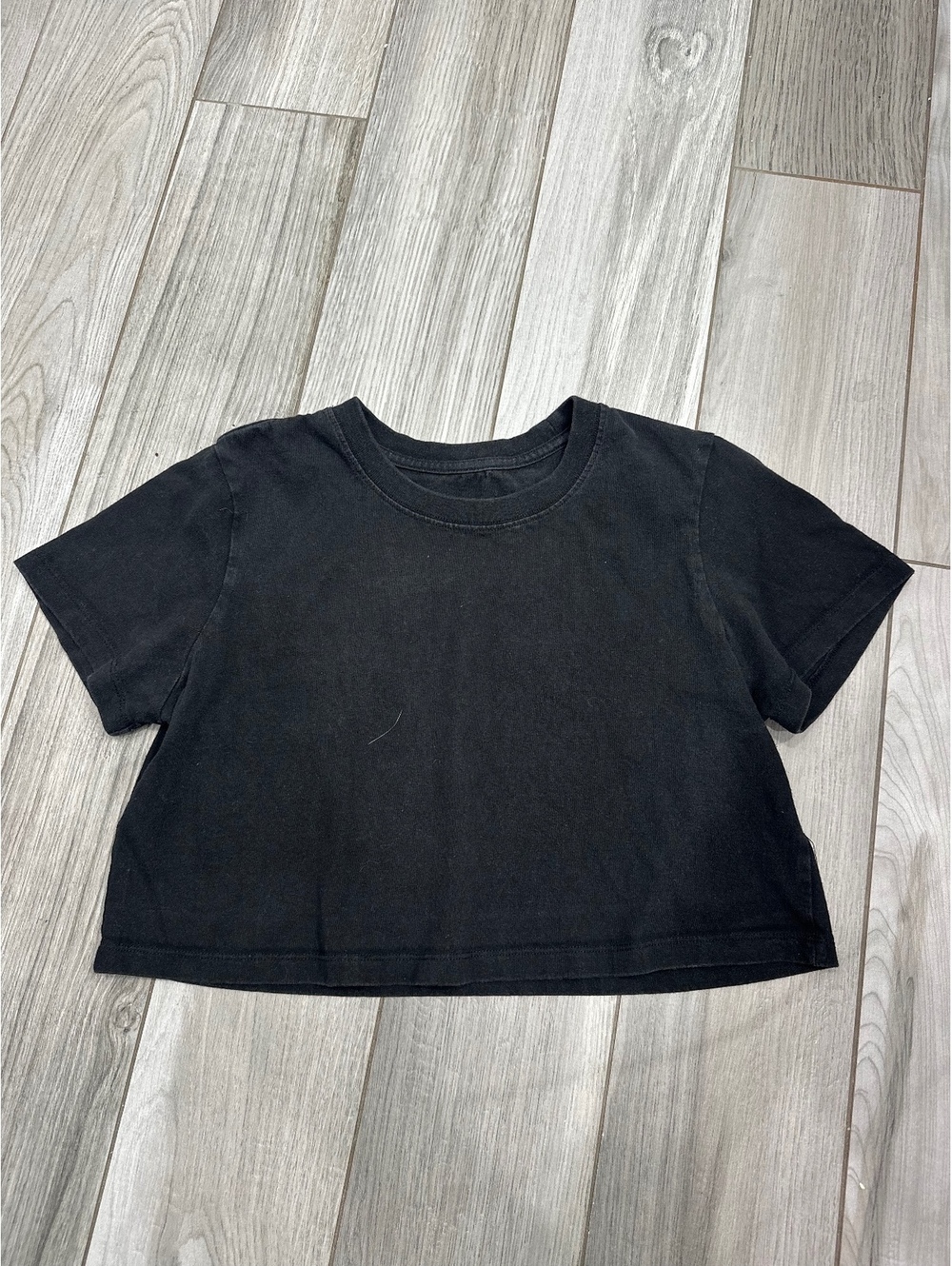 Urban Outfitters Black Crop T-Shirt Size Small